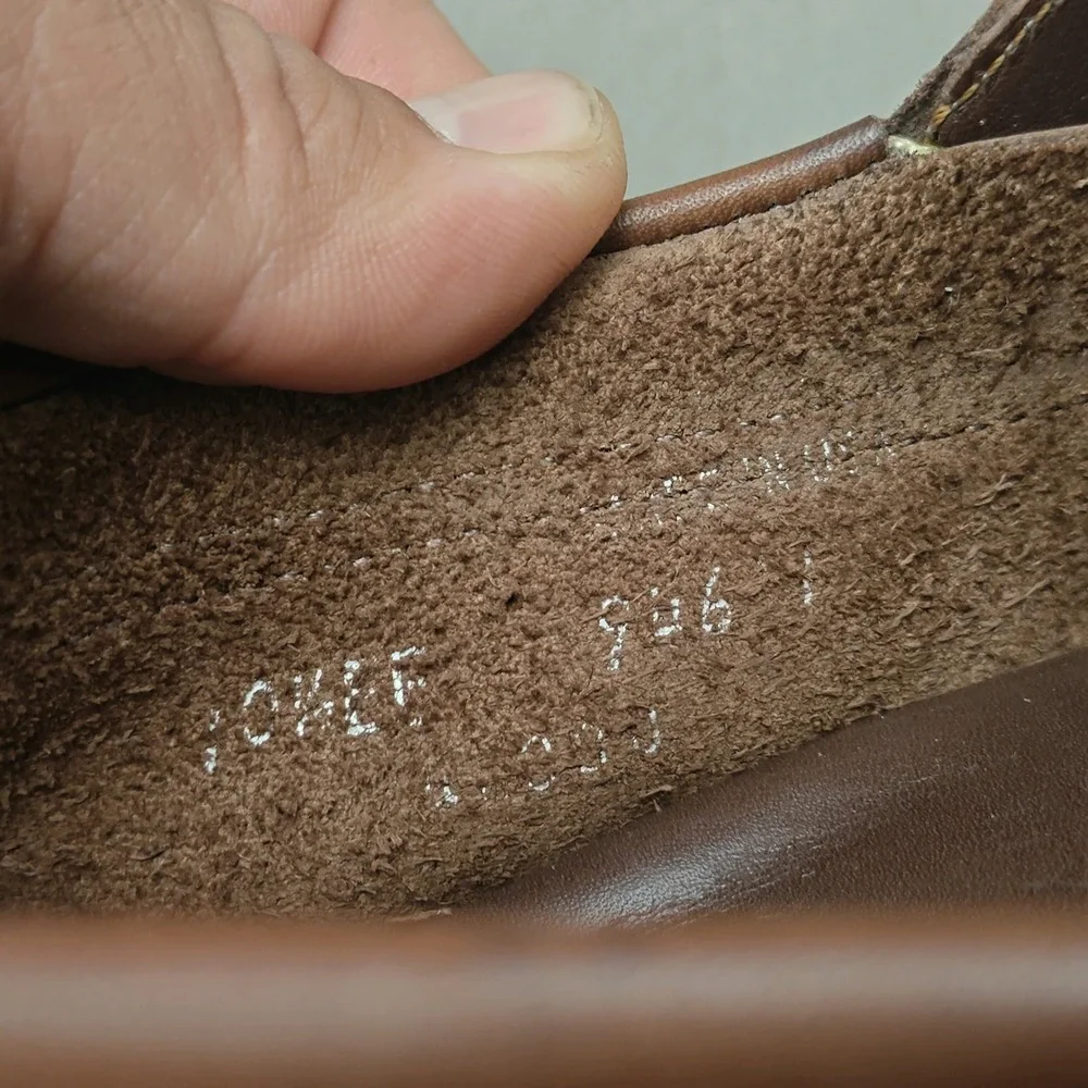 Allen Edmonds Eastport Mens Brown Leather Boat Shoes 10.5 Moccasin 9161